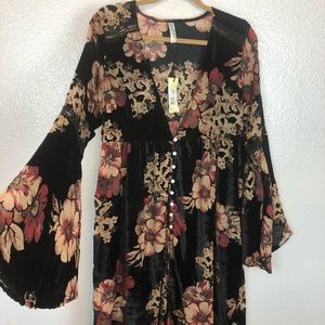 Kimono Duster | Boho Flare Sleeve Kimono Duster